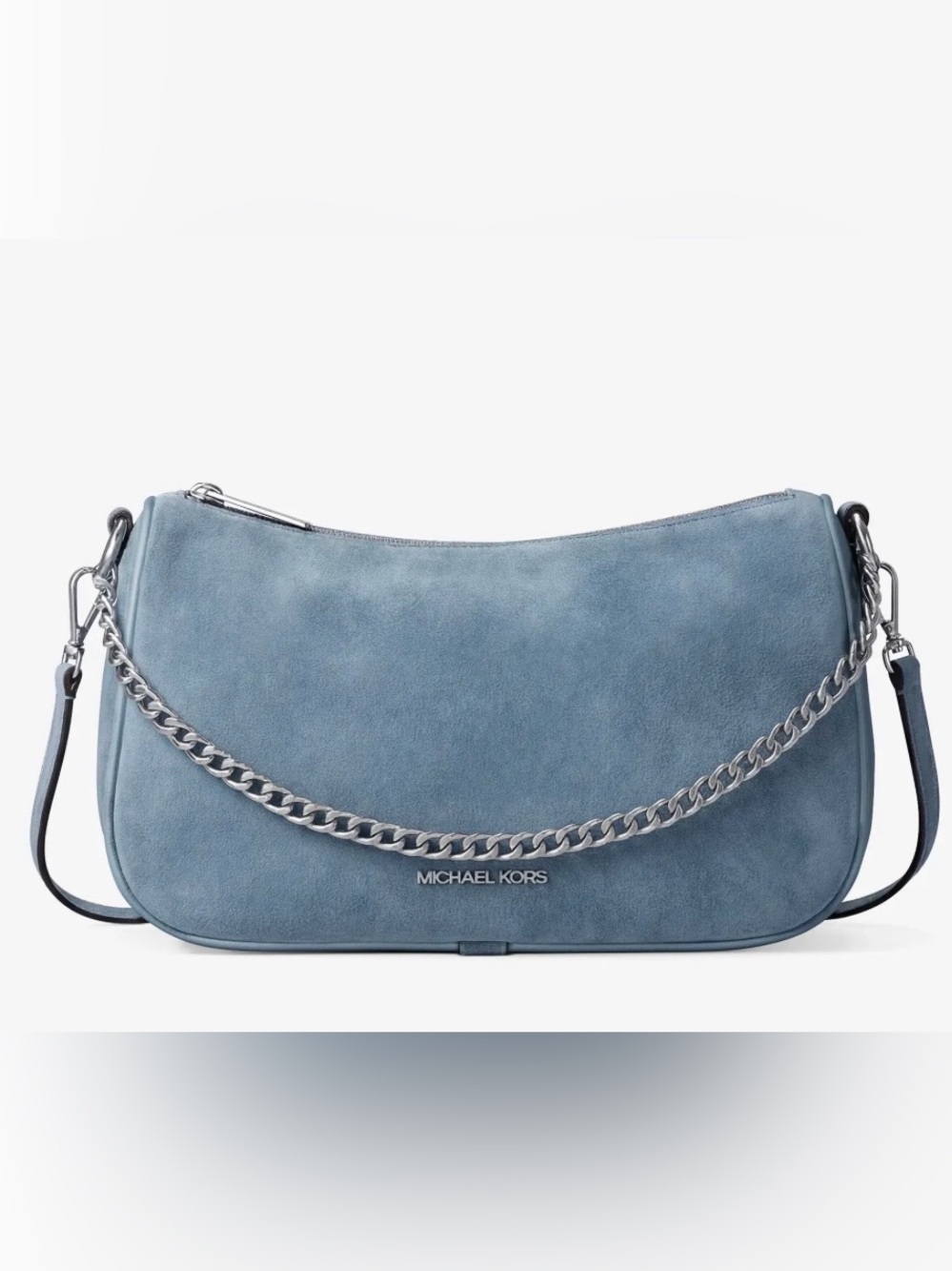 Michael Kors Carmela Medium Suede Convertible Crossbody Bag